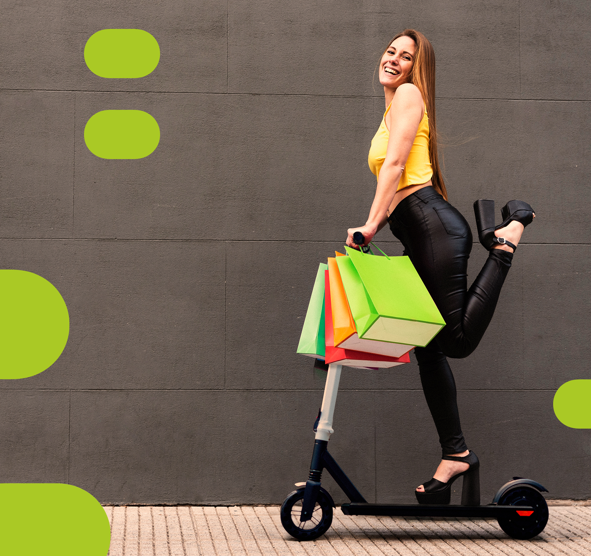 Trotineta electrica uGO Squbby, Black / White 1